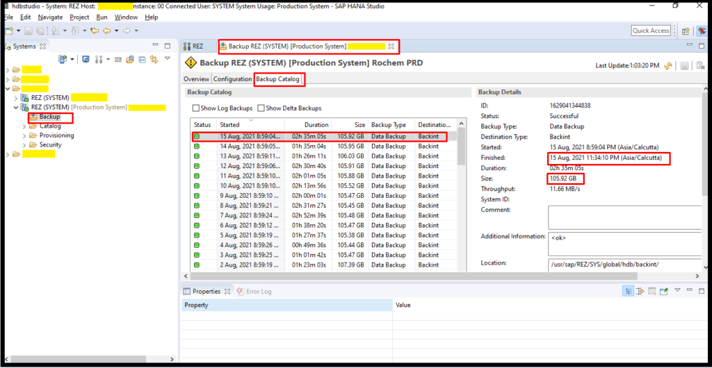 how-to-add-systems-in-hana-studio-and-check-backup-status-esds